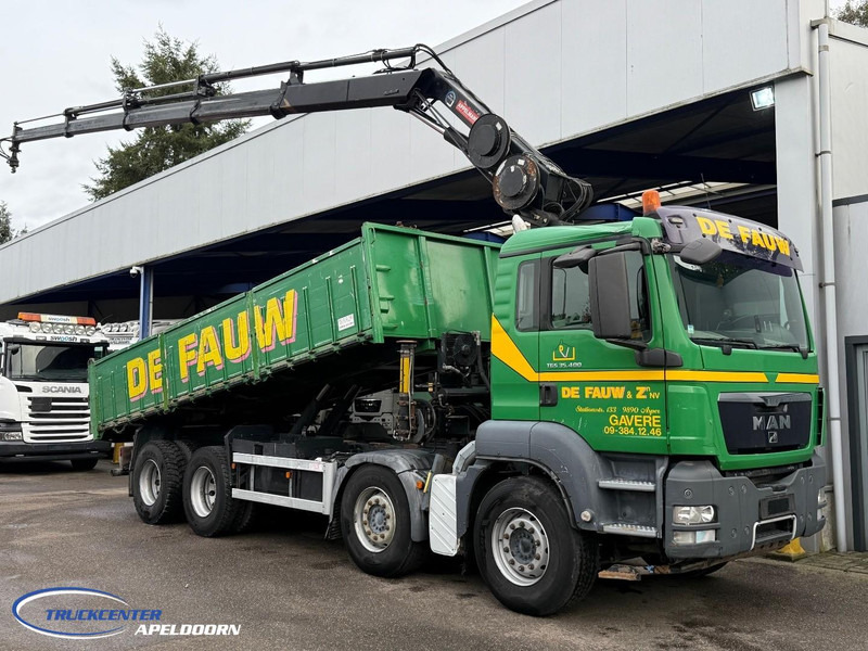MAN TGS 35.400 8x4 Bladgeveerd, Handgeschakeld, HIAB 166-E4 Hipro - Tipper, Crane truck: picture 1 MAN TGS 35.400 8x4 Bladgeveerd, Handgeschakeld, HIAB 166-E4 Hipro - Tipper, Crane truck: picture 1