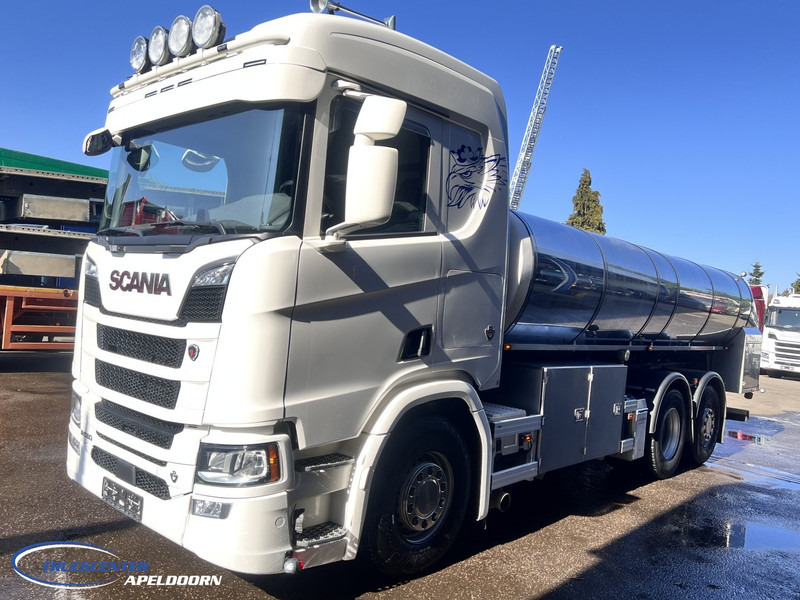 Scania R580 V8 NGS Retarder, 15500 Liter Milk - Milch - Stainless steel - Edelstahl - Tanker truck: picture 3 Scania R580 V8 NGS Retarder, 15500 Liter Milk - Milch - Stainless steel - Edelstahl - Tanker truck: picture 3
