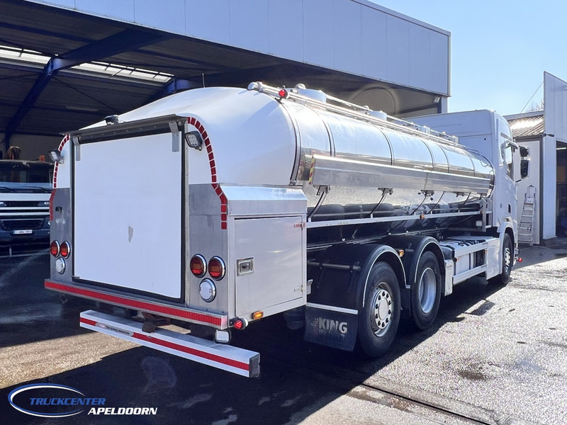 Scania R580 V8 NGS Retarder, 15500 Liter Milk - Milch - Stainless steel - Edelstahl - Tanker truck: picture 2 Scania R580 V8 NGS Retarder, 15500 Liter Milk - Milch - Stainless steel - Edelstahl - Tanker truck: picture 2