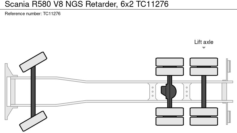 Scania R580 V8 NGS Retarder, 6x2 - Cab chassis truck: picture 2 Scania R580 V8 NGS Retarder, 6x2 - Cab chassis truck: picture 2