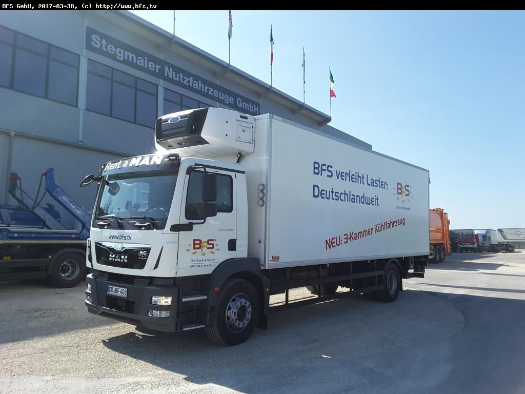 MAN TGM 18.290 4x2 LL Carrier Supra 1250MT, Längs!, - Refrigerator truck: picture 1 MAN TGM 18.290 4x2 LL Carrier Supra 1250MT, Längs!, - Refrigerator truck: picture 1