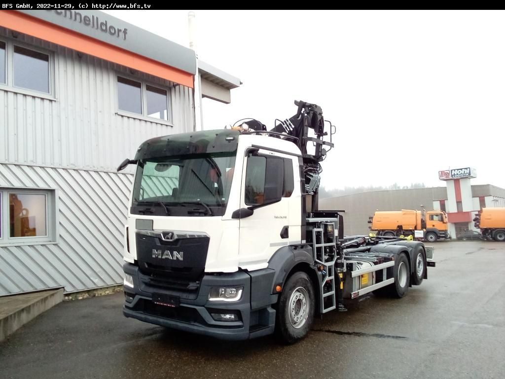 MAN TGS (TG3) 26.510 6x2-4 BL HIAB Recyclingkran Jon - Hook lift truck: picture 1 MAN TGS (TG3) 26.510 6x2-4 BL HIAB Recyclingkran Jon - Hook lift truck: picture 1