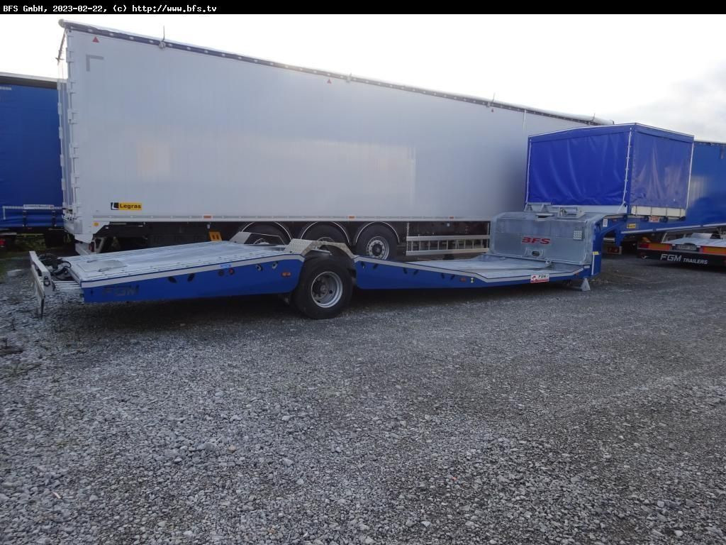 Semi Trailer 19 AF 1-Achs Tieflader Plane - Low loader semi-trailer: picture 2 Semi Trailer 19 AF 1-Achs Tieflader Plane - Low loader semi-trailer: picture 2