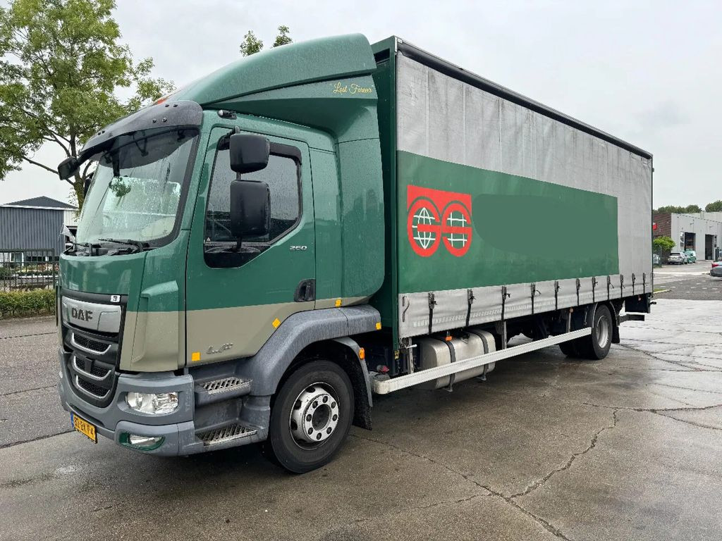 DAF LF 260 4X2 16T DHOLLANDIA LOAD LIFT + TÜV TILL 0 - Curtain side truck: picture 1 DAF LF 260 4X2 16T DHOLLANDIA LOAD LIFT + TÜV TILL 0 - Curtain side truck: picture 1