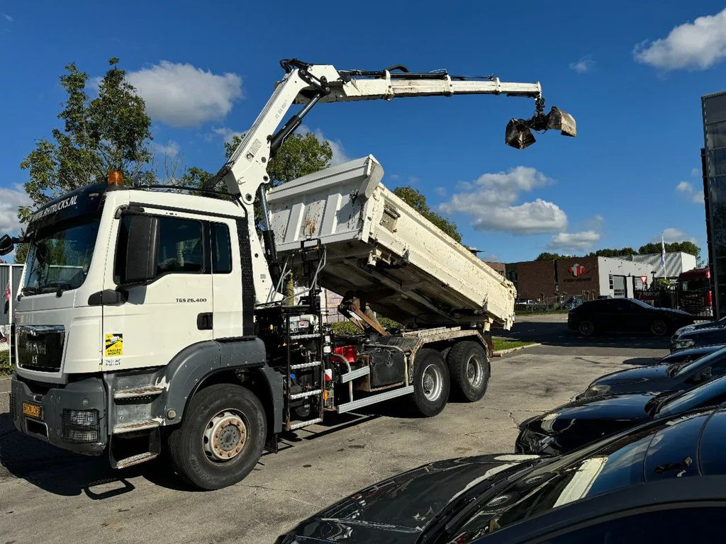 MAN TGS 26.400 6X4 HIAB 166D + REMOTE CONTROL + 2 WA - Tipper, Crane truck: picture 1 MAN TGS 26.400 6X4 HIAB 166D + REMOTE CONTROL + 2 WA - Tipper, Crane truck: picture 1
