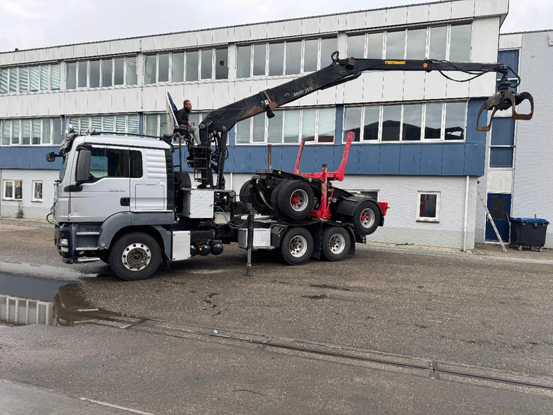 MAN TGS 33.480 6X4 + HIAB 251S.82 + TRAILER 2 AXLE KRAEMER - Timber truck, Crane truck: picture 2 MAN TGS 33.480 6X4 + HIAB 251S.82 + TRAILER 2 AXLE KRAEMER - Timber truck, Crane truck: picture 2
