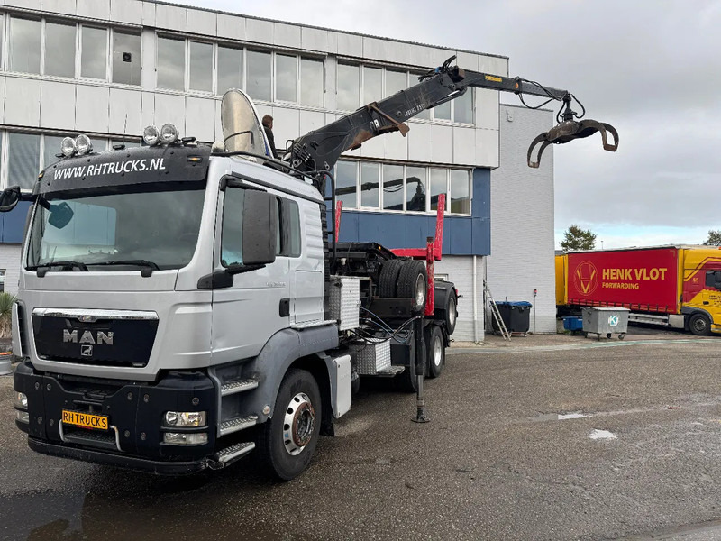 MAN TGS 33.480 6X4 + HIAB 251S.82 + TRAILER 2 AXLE KRAEMER - Timber truck, Crane truck: picture 3 MAN TGS 33.480 6X4 + HIAB 251S.82 + TRAILER 2 AXLE KRAEMER - Timber truck, Crane truck: picture 3
