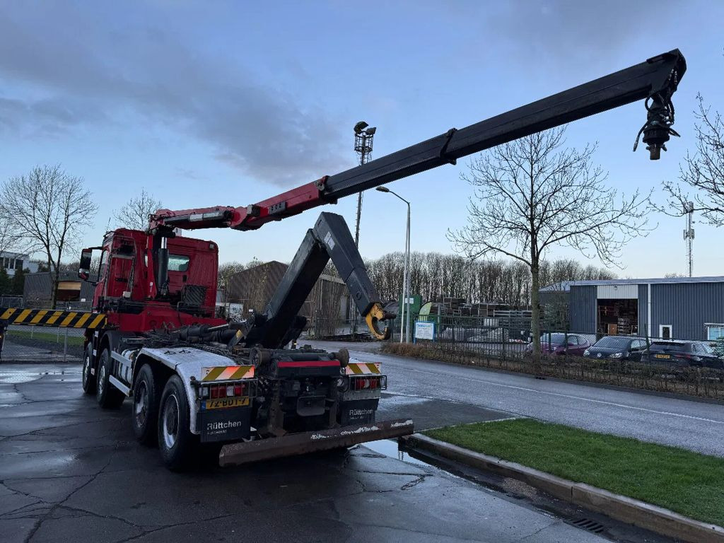 Hook lift truck, Crane truck Mercedes-Benz Arocs 4145 8X4 - HMF 2243-Z2 CRANE + REMOTE + HY: picture 9