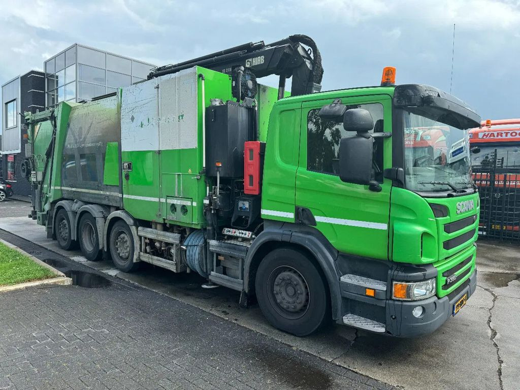 Scania P360 8X2 - HIAB 211BW-3 + FAUN VARIOPRESS - ONLY - Crane truck, Garbage truck: picture 5 Scania P360 8X2 - HIAB 211BW-3 + FAUN VARIOPRESS - ONLY - Crane truck, Garbage truck: picture 5