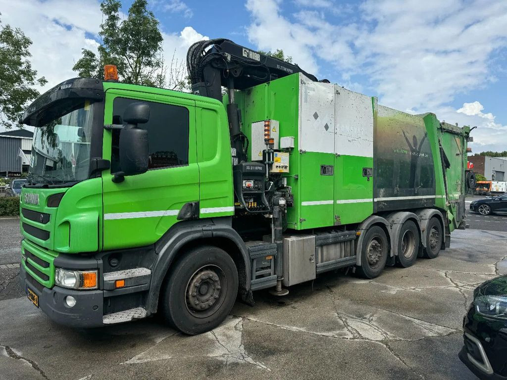 Scania P360 8X2 - HIAB 211BW-3 + FAUN VARIOPRESS - ONLY - Crane truck, Garbage truck: picture 3 Scania P360 8X2 - HIAB 211BW-3 + FAUN VARIOPRESS - ONLY - Crane truck, Garbage truck: picture 3