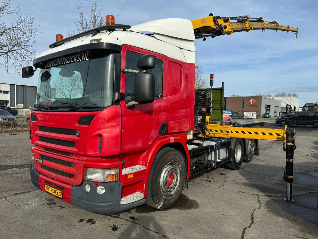 Scania P380 6X2 HIAB 288 + REMOTE CONTROL + PLATEAU - Crane truck, Dropside/ Flatbed truck: picture 1 Scania P380 6X2 HIAB 288 + REMOTE CONTROL + PLATEAU - Crane truck, Dropside/ Flatbed truck: picture 1