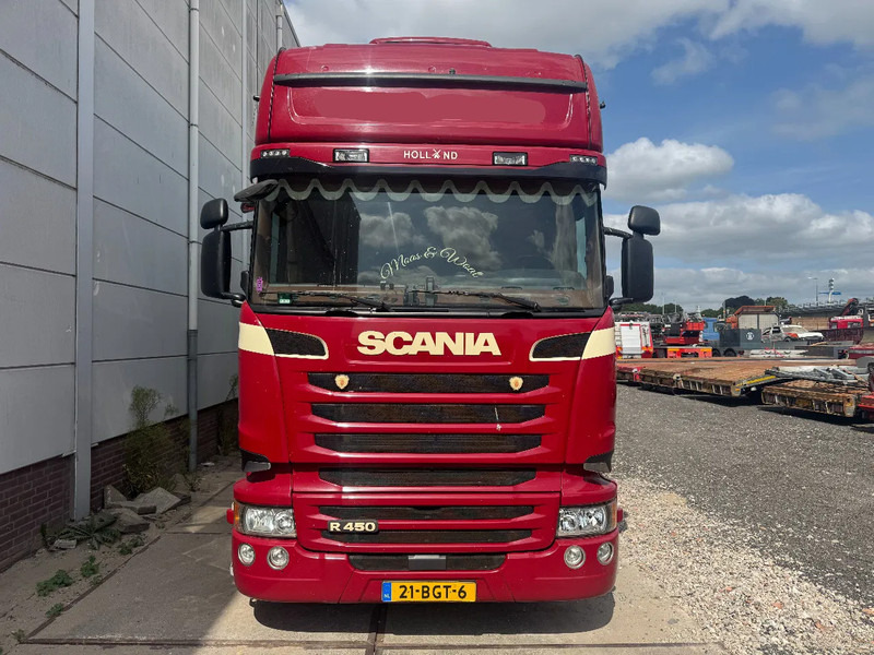 Scania R450 6X2 EURO6 + VAN ECK HANGER - Curtain side truck: picture 2 Scania R450 6X2 EURO6 + VAN ECK HANGER - Curtain side truck: picture 2