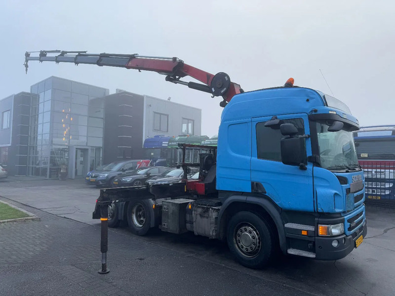Scania P450 6X2 - EURO 6 + HMF 2620-K5 + REMOTE + LIFT AXLE - Tractor unit: picture 1 Scania P450 6X2 - EURO 6 + HMF 2620-K5 + REMOTE + LIFT AXLE - Tractor unit: picture 1