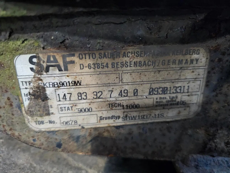 SAF SKRB9019W - Axle and parts for Truck: picture 5 SAF SKRB9019W - Axle and parts for Truck: picture 5
