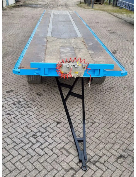 Van Hool 13.60 M LONG - 1 M HIGH - SUPER SINGLE TIRES - DRUM BRAKES - Dropside/ Flatbed trailer: picture 2 Van Hool 13.60 M LONG - 1 M HIGH - SUPER SINGLE TIRES - DRUM BRAKES - Dropside/ Flatbed trailer: picture 2