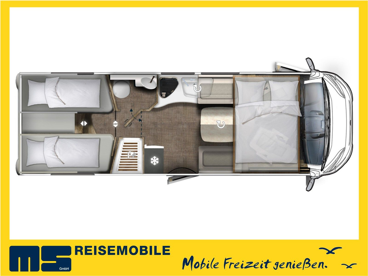Eura Mobil INTEGRA LINE 720 EF / 180PS-9G-40H/ EINZELBETTEN - Integrated motorhome: picture 2 Eura Mobil INTEGRA LINE 720 EF / 180PS-9G-40H/ EINZELBETTEN - Integrated motorhome: picture 2