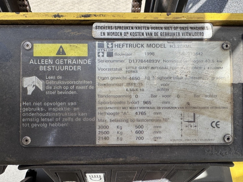 Diesel forklift Hyster H 3.20 XML: picture 14