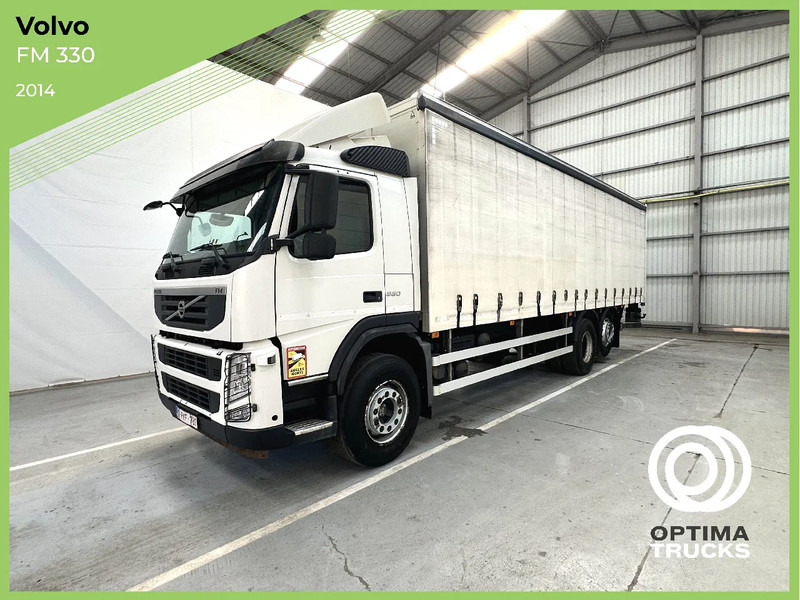 Volvo FM 330 / Essieu relevable et directionnel / Steerable lift axle / Lift as en stuuras - Curtain side truck: picture 1 Volvo FM 330 / Essieu relevable et directionnel / Steerable lift axle / Lift as en stuuras - Curtain side truck: picture 1