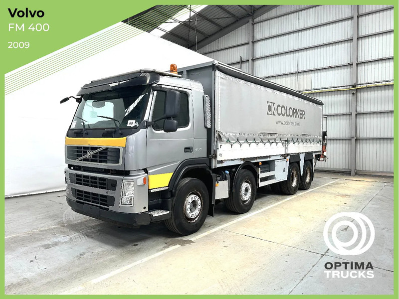 Volvo FM 400 8x4 with MANITOU 3D Lift - Curtain side truck, Crane truck: picture 1 Volvo FM 400 8x4 with MANITOU 3D Lift - Curtain side truck, Crane truck: picture 1