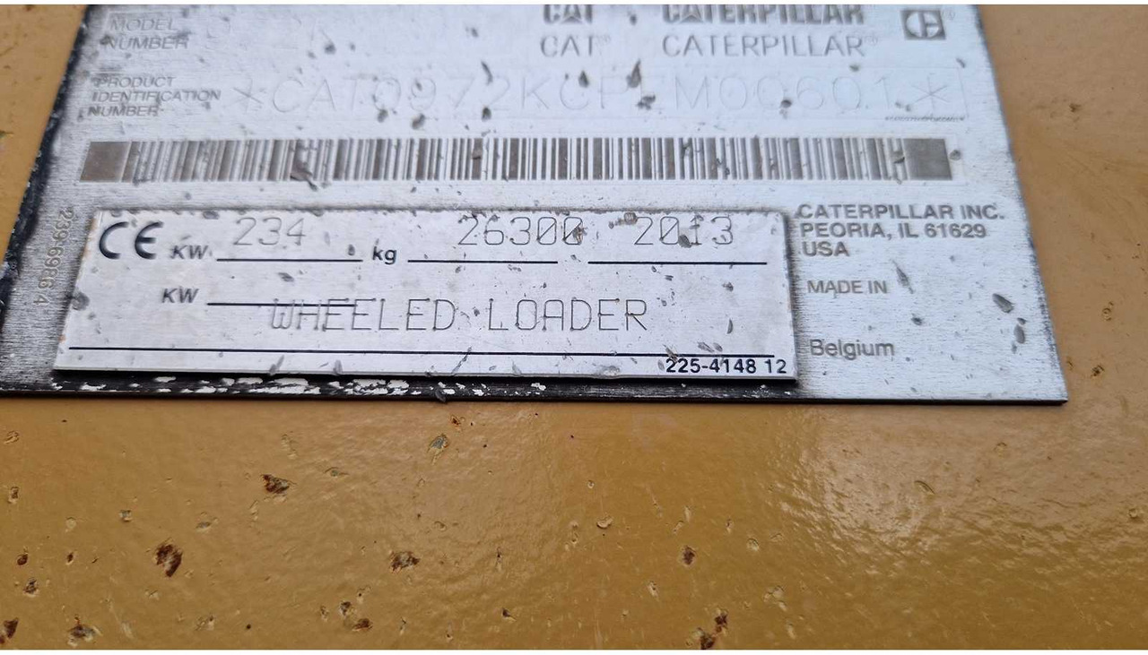 Wheel loader 2013 CATERPILLAR 972K WHEELED LOADER: picture 30 Wheel loader 2013 CATERPILLAR 972K WHEELED LOADER: picture 30