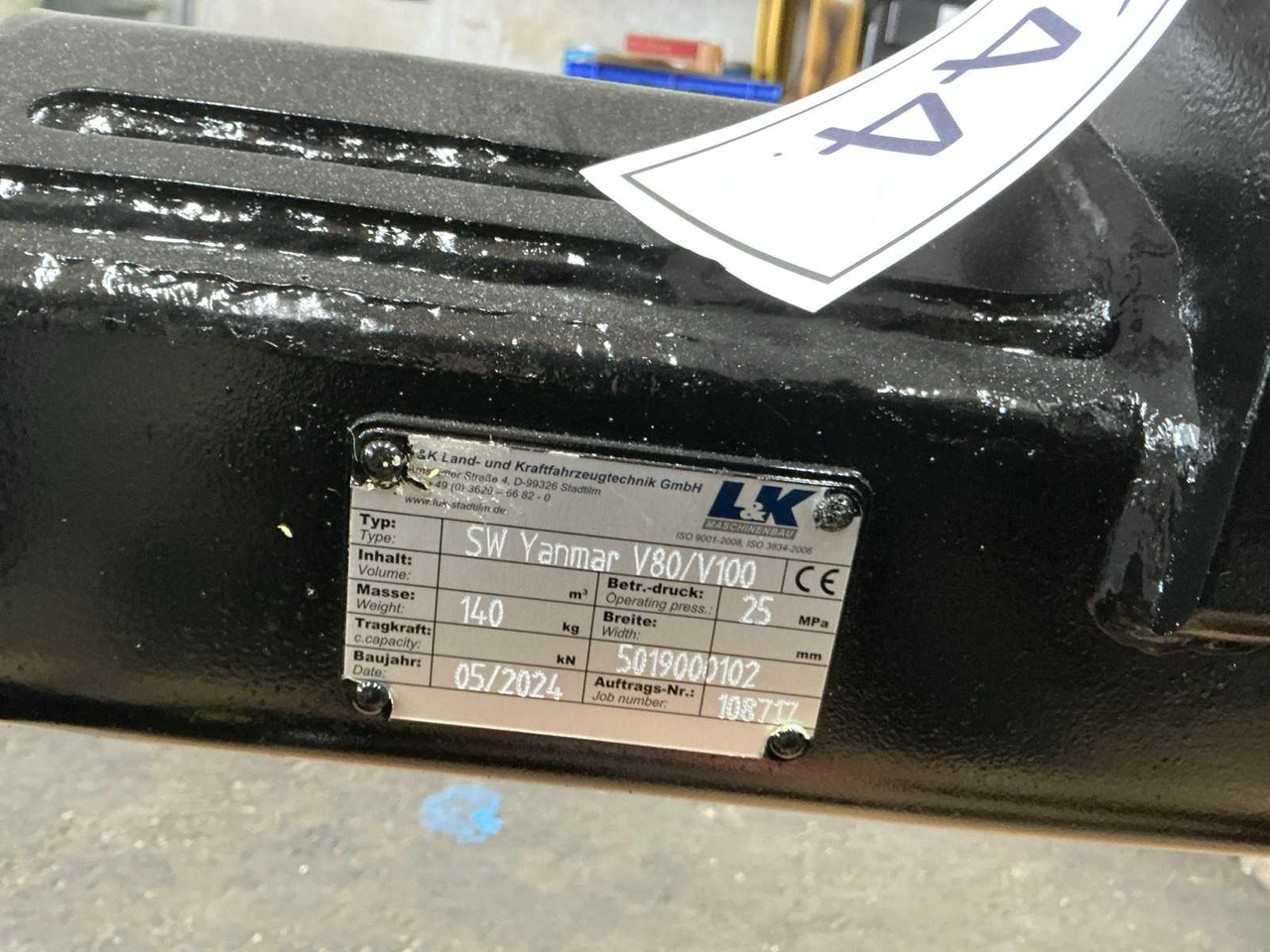 2024 L&K V80/V100 QUICK COUPLER HYDRAULIC - VOLVO L30 TOOL - Wheel loader: picture 5 2024 L&K V80/V100 QUICK COUPLER HYDRAULIC - VOLVO L30 TOOL - Wheel loader: picture 5