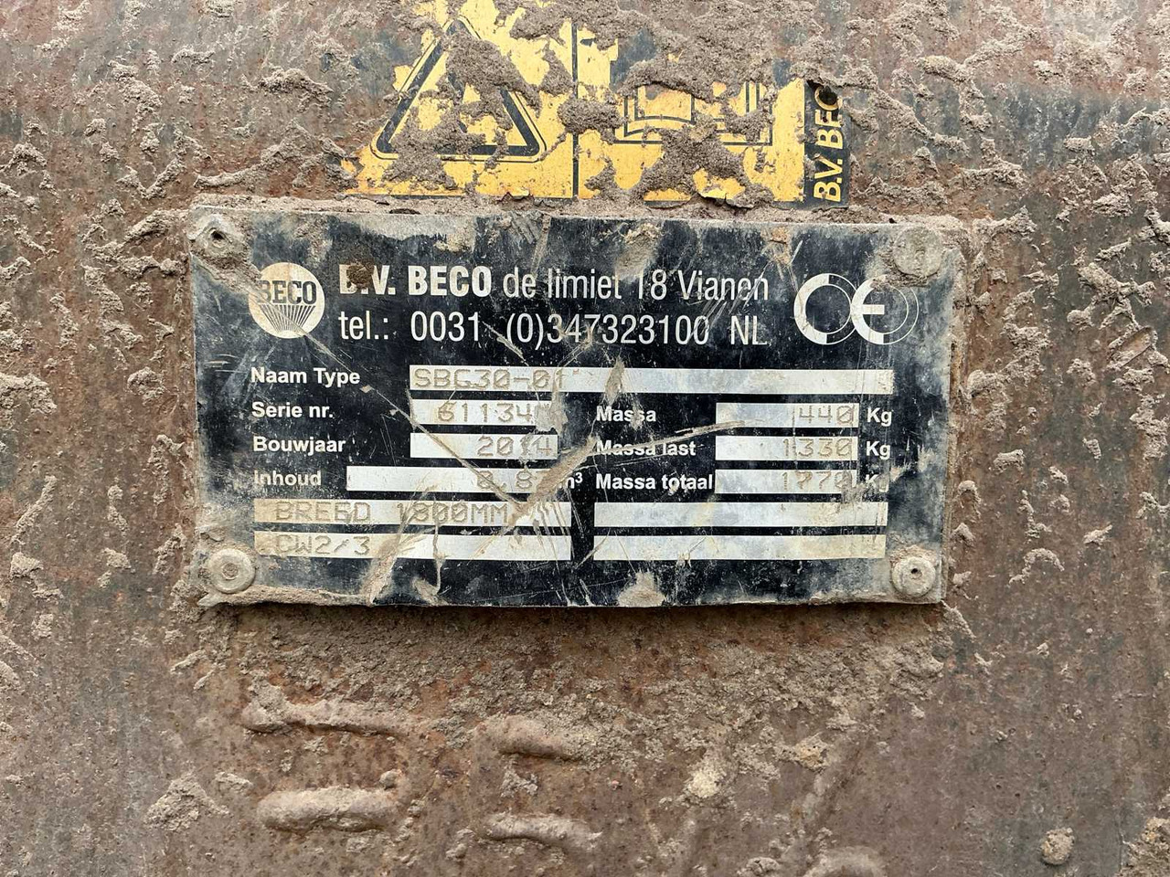 Beco SBG30-01 - Excavator bucket: picture 4 Beco SBG30-01 - Excavator bucket: picture 4
