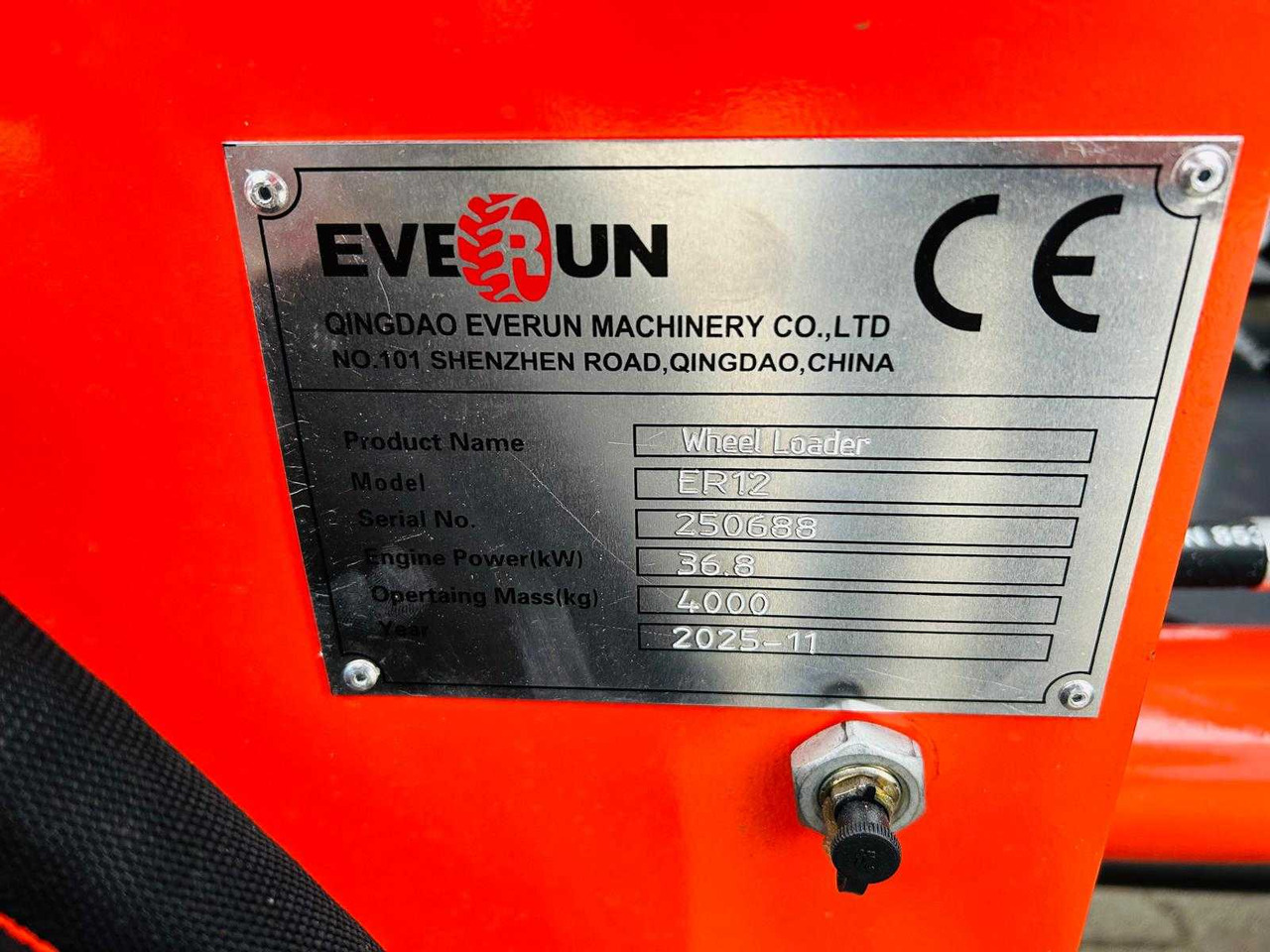 Wheel loader EVERUN - 2025 - ER12 - WHEEL LOADER WITH QUICK COUPLER: picture 27