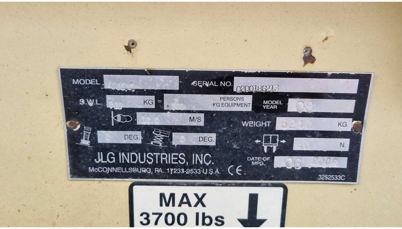 Aerial platform JLG 4069LE: picture 10