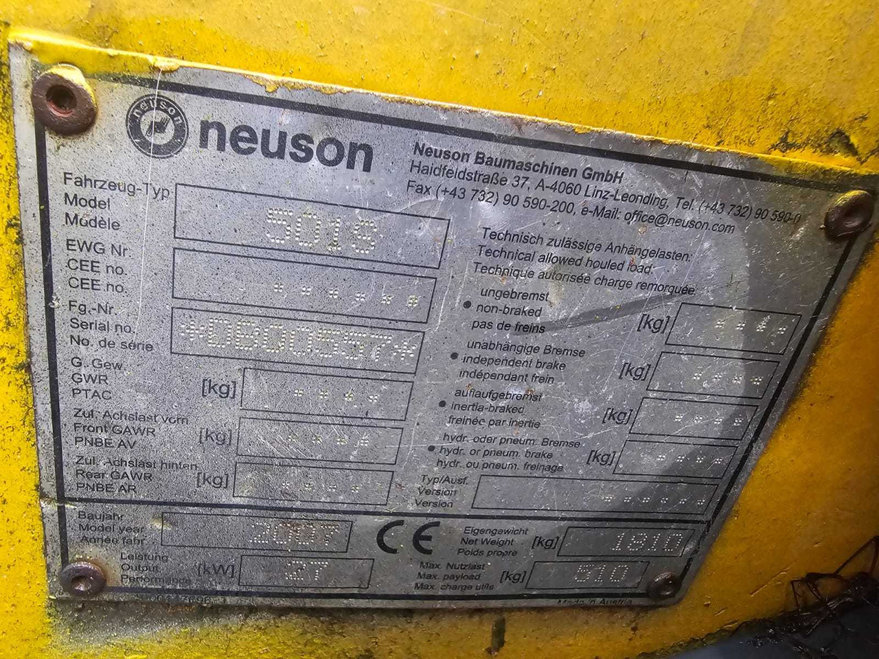 NEUSON - 501 S - TELESCOPIC LOADER - 2007 - Wheel loader: picture 4 NEUSON - 501 S - TELESCOPIC LOADER - 2007 - Wheel loader: picture 4