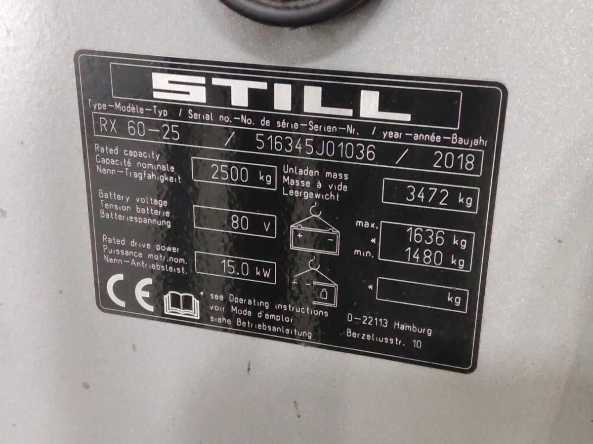 STILL RX60-25 FORKLIFT - Forklift: picture 5 STILL RX60-25 FORKLIFT - Forklift: picture 5