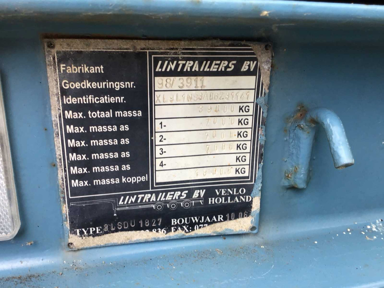Semi-trailer LINTRAILERS - 3LSDU18-27 - SEMI LOW LOADER - 2006: picture 16