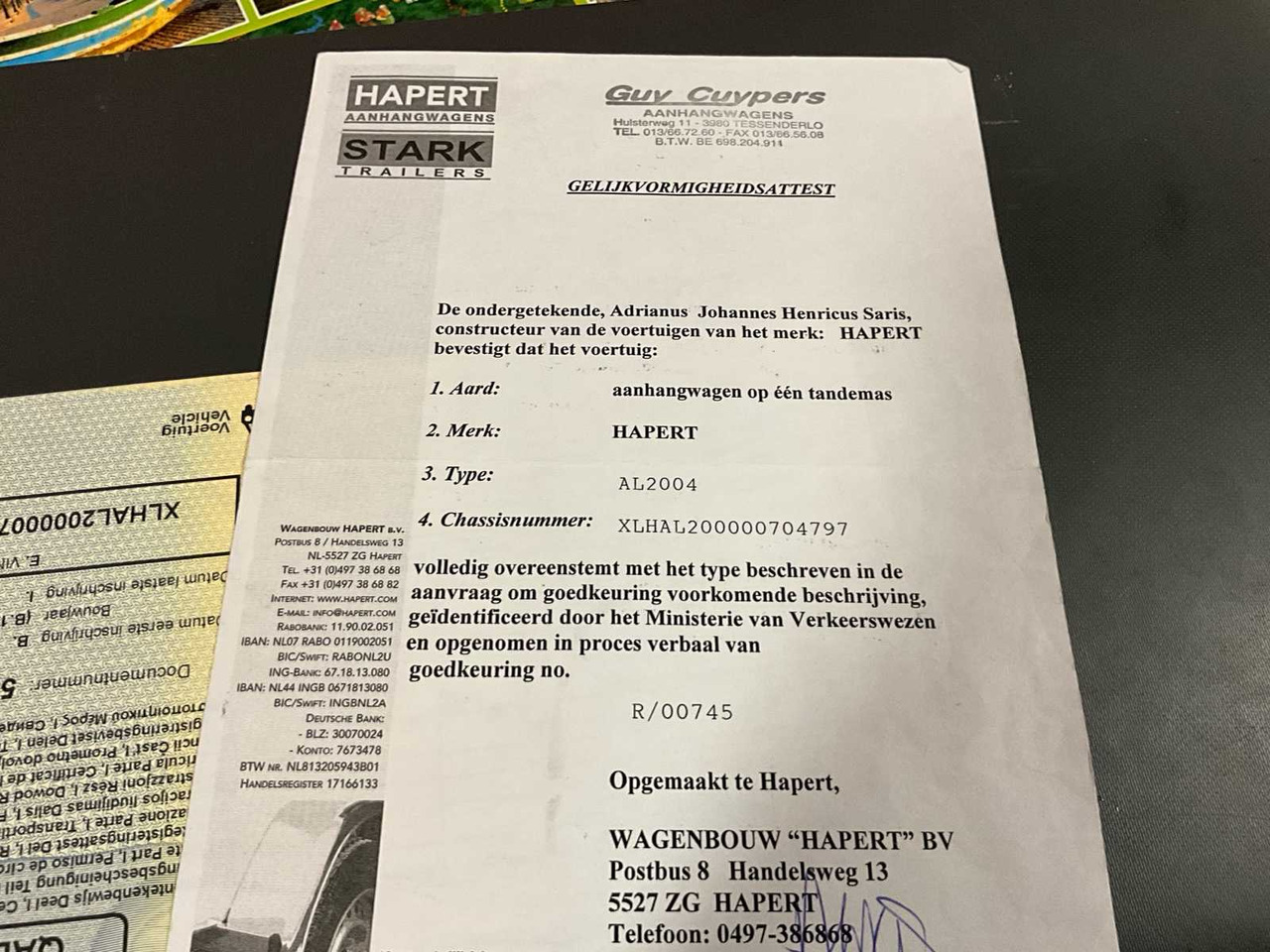 Trailer 2008 HAPERT AL2004 TRAILER: picture 17