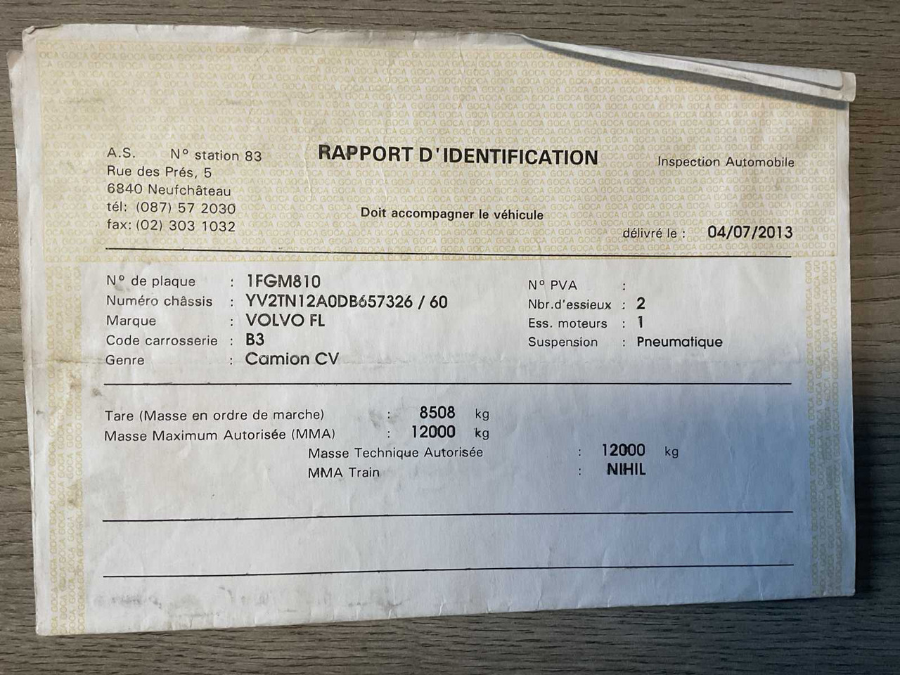 Truck 2013 VOLVO FLB2C REFRIGERATED TRUCK: picture 40