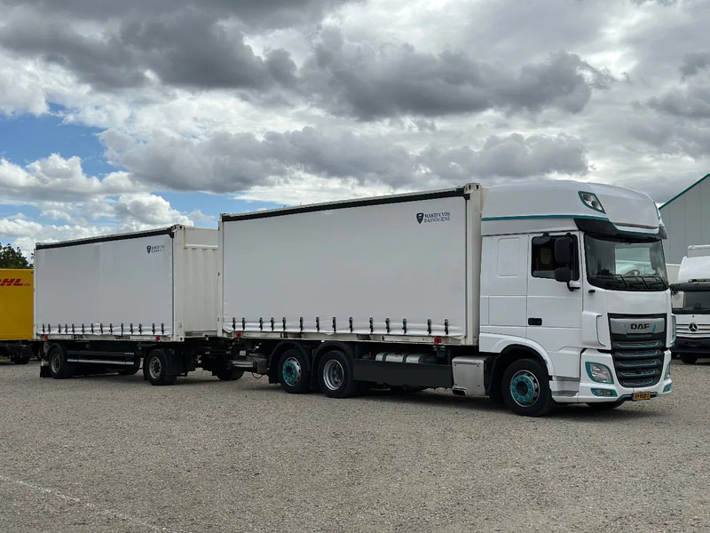DAF XF 480 XF 480 EURO6. COMPLEET MET AANHANGER, LAADKLEP EN SCHUIFZEILOPBOUW!! - Curtain side truck: picture 4 DAF XF 480 XF 480 EURO6. COMPLEET MET AANHANGER, LAADKLEP EN SCHUIFZEILOPBOUW!! - Curtain side truck: picture 4