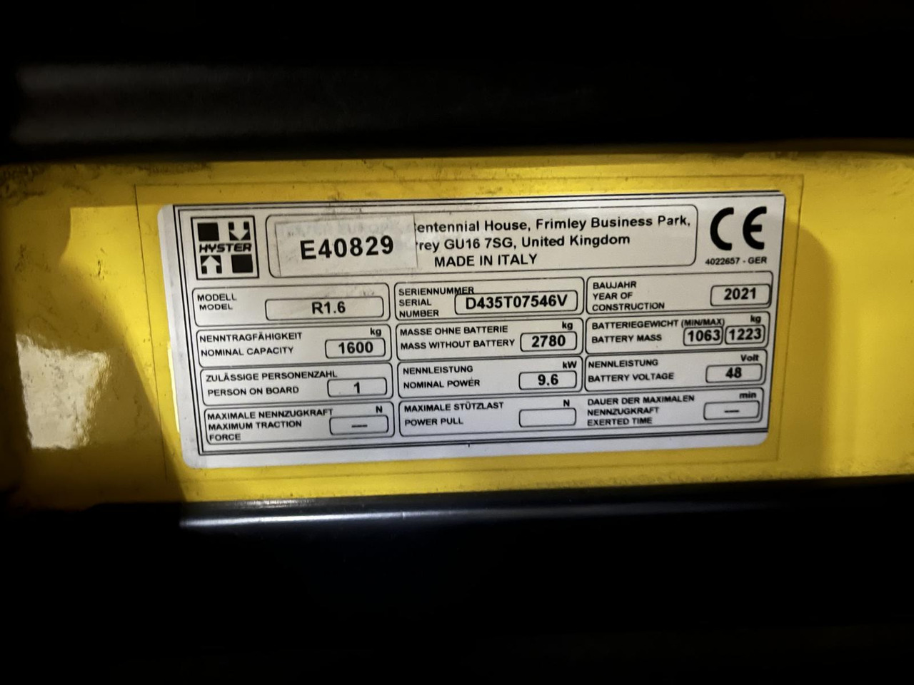 Hyster R1.6 - Reach truck: picture 4 Hyster R1.6 - Reach truck: picture 4