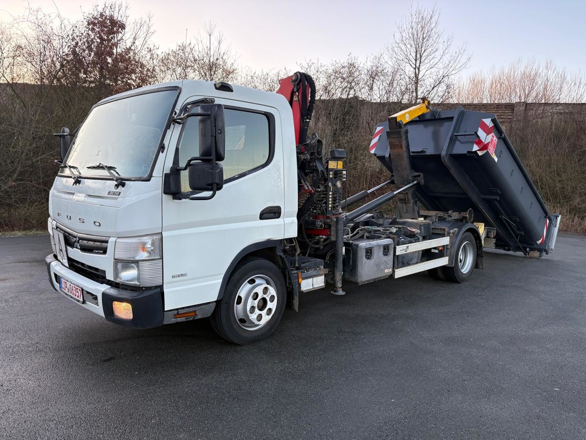 FUSO FUSO 7C18 City Abrollkipper + Ladekran Palfinger - Hook lift truck, Crane truck: picture 2 FUSO FUSO 7C18 City Abrollkipper + Ladekran Palfinger - Hook lift truck, Crane truck: picture 2