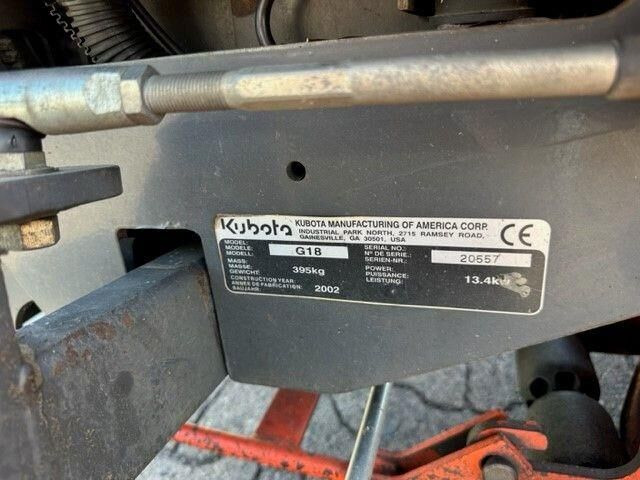 Garden mower Kubota G 18: picture 10