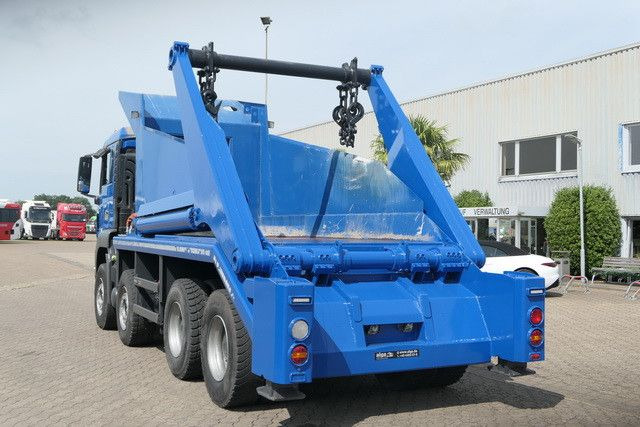 MAN 41.480 TGS 8x4, gr. Federpaket, 37tkm, 4-Achser - Skip loader truck: picture 4 MAN 41.480 TGS 8x4, gr. Federpaket, 37tkm, 4-Achser - Skip loader truck: picture 4