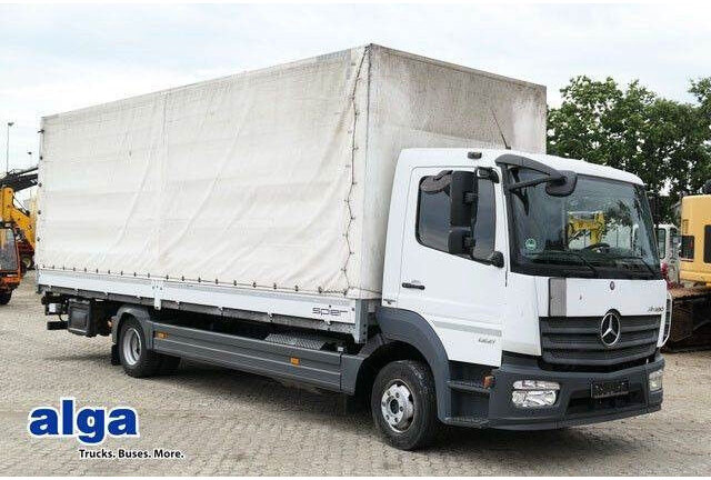 Curtain side truck Mercedes-Benz 1221 Atego 4x2, 7.200mm lang, LBW 1,5to., Euro 6: picture 1