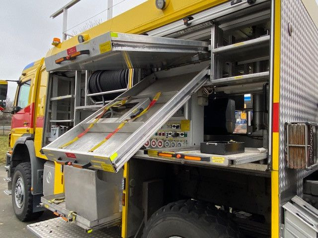Fire truck, Crane truck Mercedes-Benz 1833 Axor 4x4, Kran Palfinger, Rosenbauer, AHK: picture 16