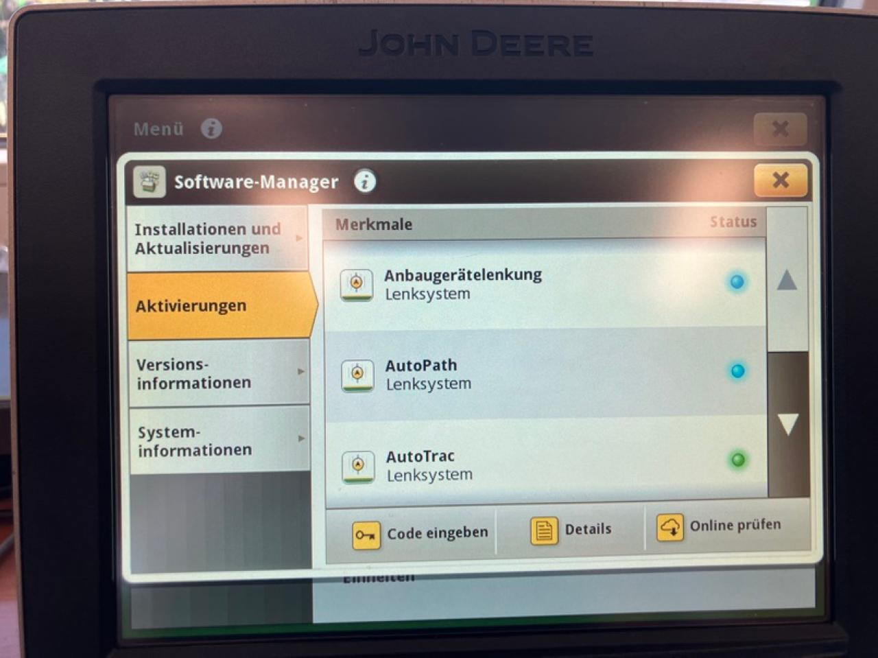 John Deere 4640 Display - Navigation system for Agricultural machinery: picture 5 John Deere 4640 Display - Navigation system for Agricultural machinery: picture 5