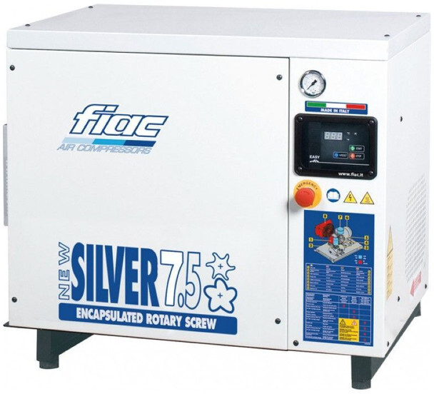 Fiac New Silver 7.5 Silent 5.5 kW 720 L / min 10 Bar Elektrische Schroefcompressor - Air compressor: picture 1 Fiac New Silver 7.5 Silent 5.5 kW 720 L / min 10 Bar Elektrische Schroefcompressor - Air compressor: picture 1