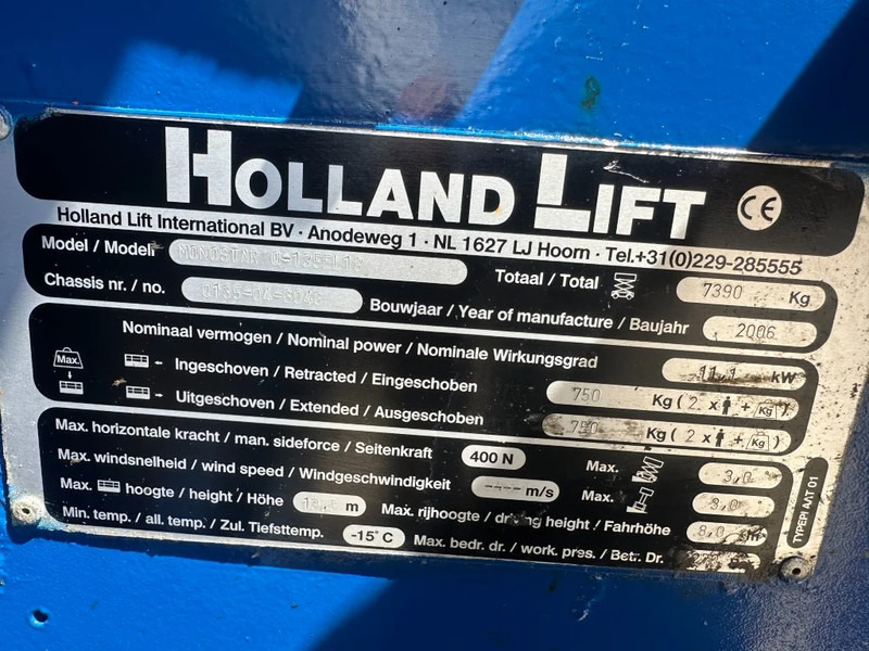 Holland lift Q-135EL18 Elektra Schaarhoogwerker 15.5 meter werkhoogte 873 uur - Scissor lift: picture 4 Holland lift Q-135EL18 Elektra Schaarhoogwerker 15.5 meter werkhoogte 873 uur - Scissor lift: picture 4