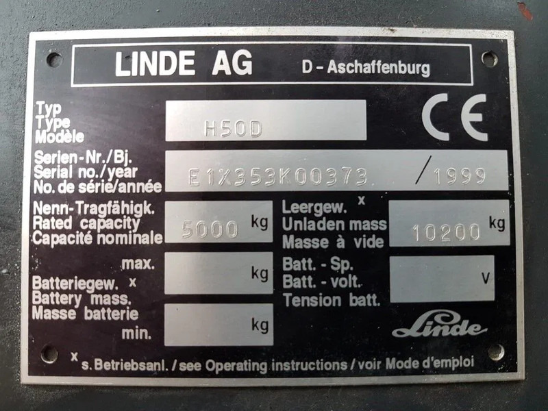 Linde H50D 5 ton Diesel Duplex Sideshift Positioner Heftruck - Diesel forklift: picture 4 Linde H50D 5 ton Diesel Duplex Sideshift Positioner Heftruck - Diesel forklift: picture 4