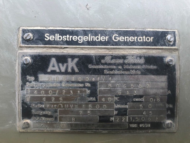 MWM RHS 618 V 16 AvK 425 kVA generatorset - Generator set: picture 5 MWM RHS 618 V 16 AvK 425 kVA generatorset - Generator set: picture 5