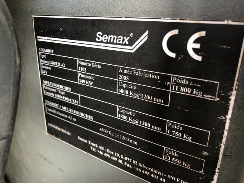 Semax Semax G60/12L-G 6 ton LPG Heftruck - LPG forklift: picture 3 Semax Semax G60/12L-G 6 ton LPG Heftruck - LPG forklift: picture 3