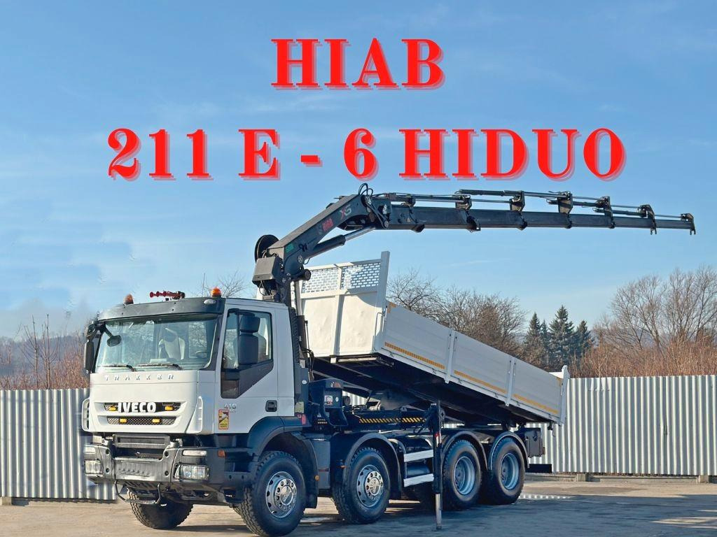 Iveco TRAKKER * HIAB 211 E - 6 HIDUO+ FUNK / 8x4 *TOP - Tipper, Crane truck: picture 1 Iveco TRAKKER * HIAB 211 E - 6 HIDUO+ FUNK / 8x4 *TOP - Tipper, Crane truck: picture 1