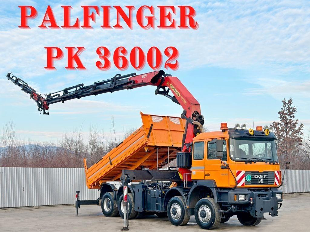 MAN 35.414 * PALFINGER PK 36002 +FUNK / 8x6 - Tipper, Crane truck: picture 1 MAN 35.414 * PALFINGER PK 36002 +FUNK / 8x6 - Tipper, Crane truck: picture 1