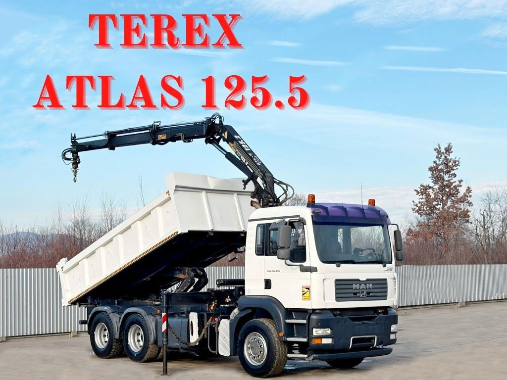 MAN TGA 26.350 * KIPPER 4,90m + TEREX ATLAS * 6x4 * - Tipper, Crane truck: picture 1 MAN TGA 26.350 * KIPPER 4,90m + TEREX ATLAS * 6x4 * - Tipper, Crane truck: picture 1