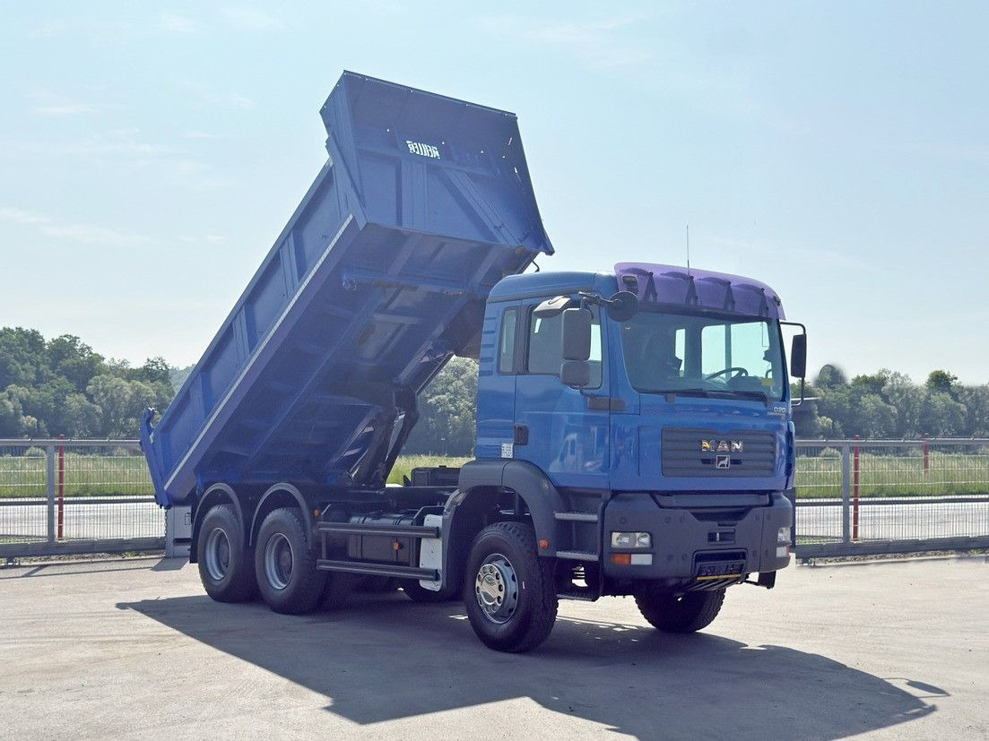 MAN TGA 33.350 * BORDMATIC *6x4 * TOPZUSTAND - Tipper, Crane truck: picture 1 MAN TGA 33.350 * BORDMATIC *6x4 * TOPZUSTAND - Tipper, Crane truck: picture 1